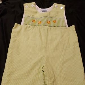 Boys smocked romper
